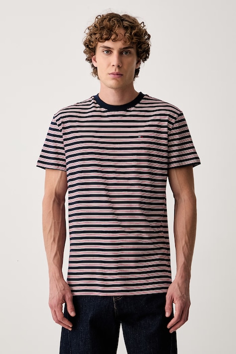 Tommy Jeans T-shirt męski bawełniany granatowy DM0DM23562