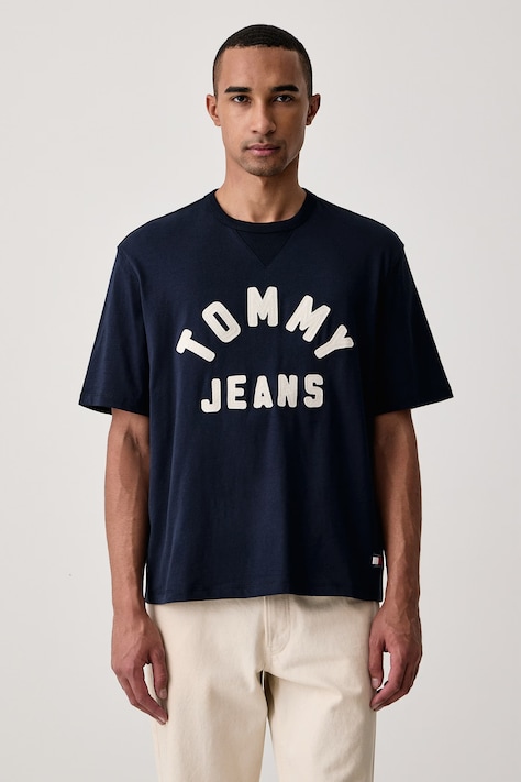 Tommy Jeans Majica muška pamučna mornarsko plava DM0DM23544