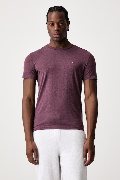 Tommy Jeans T-shirt męski z bawełną zielony DM0DM20363