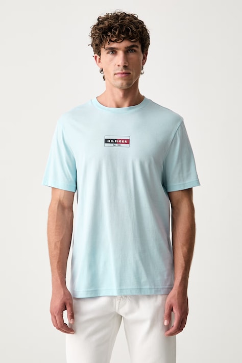 Tommy Hilfiger t-shirt da uomo in cotone blu MW0MW44882