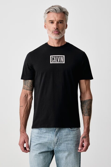 Calvin Klein Jeans T-shirt męski bawełniany czarny LV04RH818G
