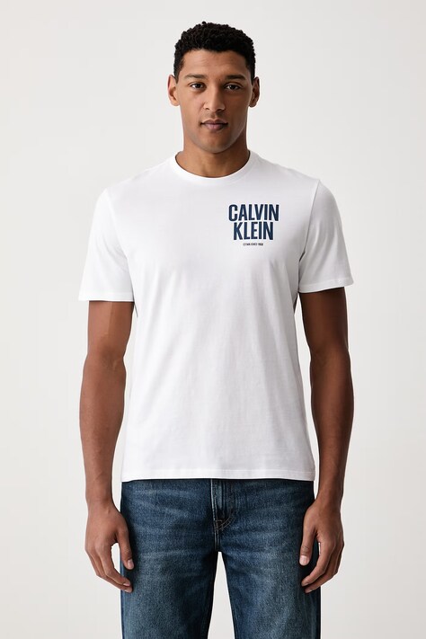Calvin Klein Jeans Majica za muškarce od pamuka bijela LV04RH816G