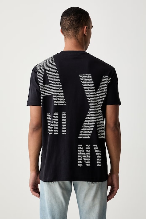 Armani Exchange kratka majica moška bombažna mornarsko modra XM003113 AF21323