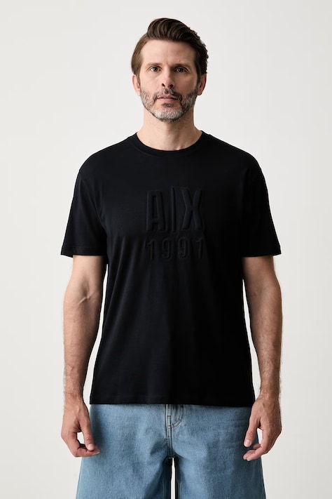 Armani Exchange tričko pánske bavlnené tmavomodré XM003042 AF10358