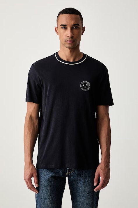 Armani Exchange T-shirt męski bawełniany granatowy XM003033 AF10356