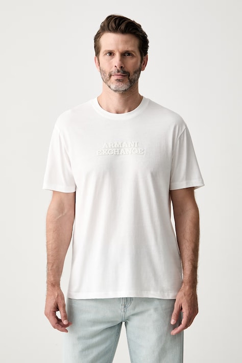 Armani Exchange тениска мъжка от памук бяла XM003031 AF10356