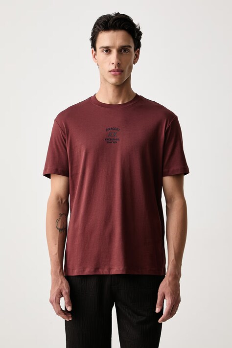 Armani Exchange T-shirt męski bawełniany pomarańczowy XM003023 AF10358