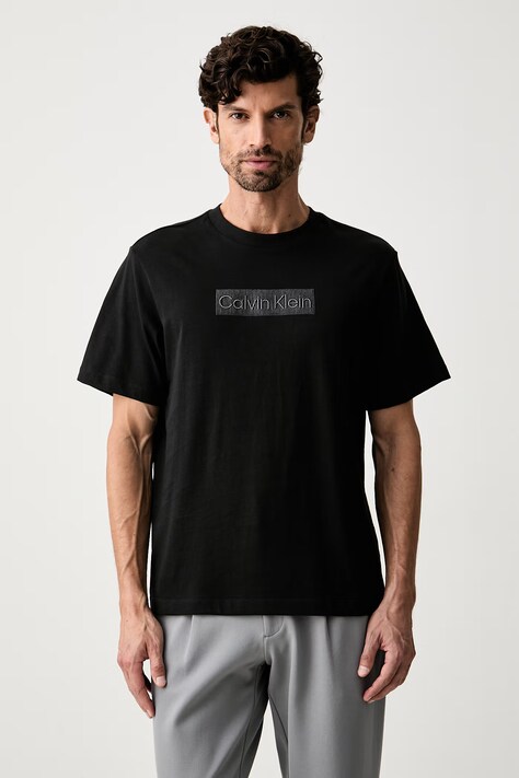 Calvin Klein T-shirt męski bawełniany czarny LV04LH803G