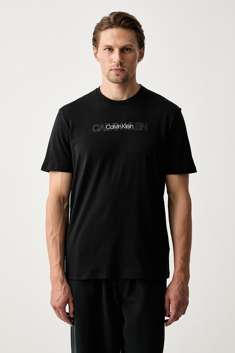 Calvin Klein T-shirt męski bawełniany czarny LV04LH802G