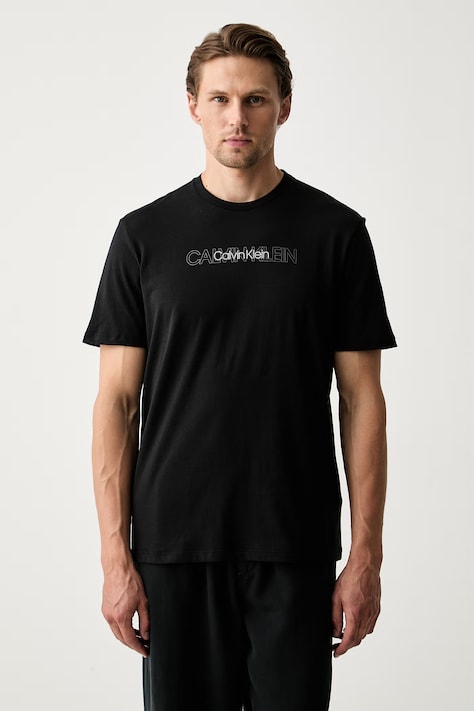 Calvin Klein T-shirt męski bawełniany czarny LV04LH802G
