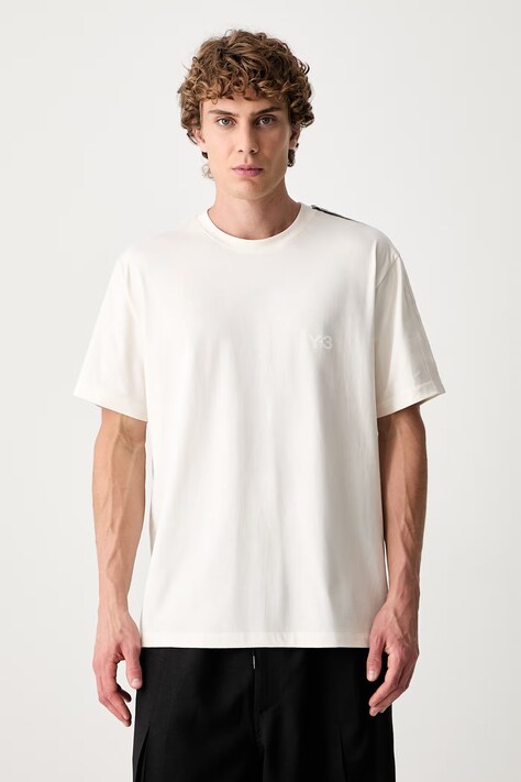 Y-3 GRD 3S SS TEE T-shirt bawełniany męski beżowy KU2251