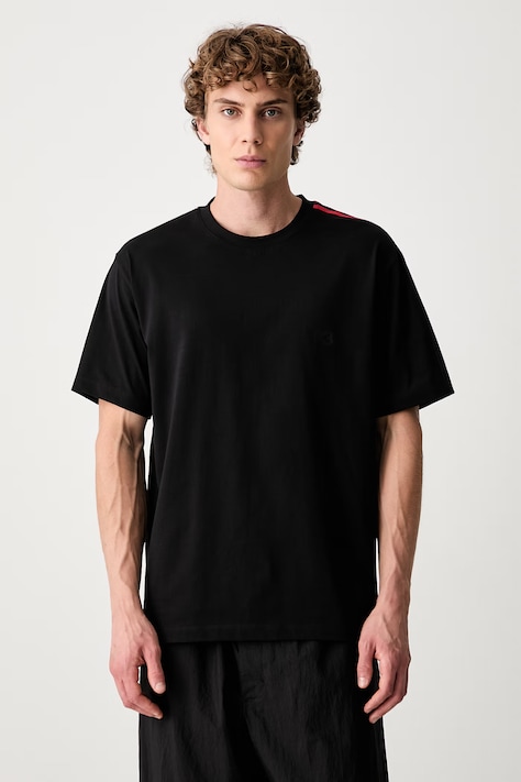Y-3 GRD 3S SS TEE T-shirt bawełniany męski czarny KQ8600