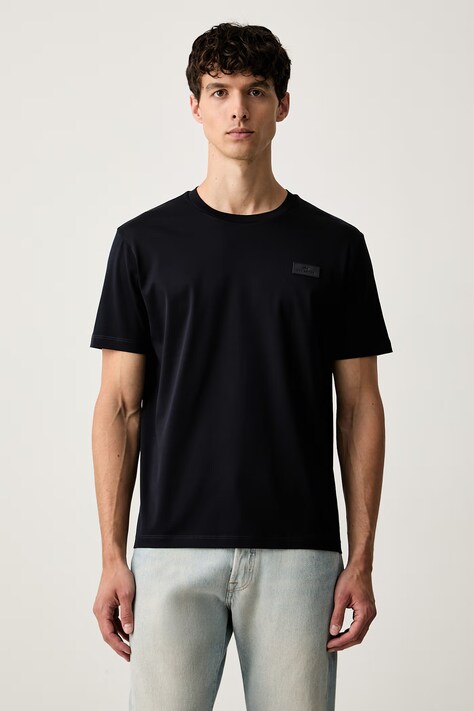 Paul&Shark T-shirt męski bawełniany granatowy 15311643