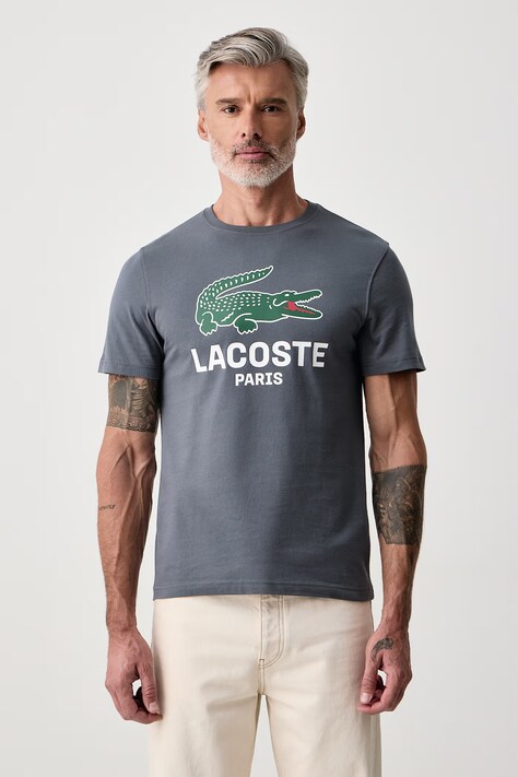 Lacoste T-shirt ανδρικό βαμβακερό μπλε TH5634