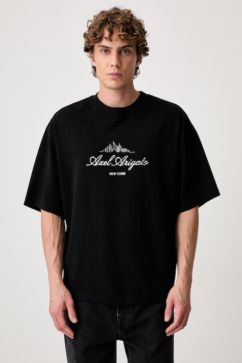 Axel Arigato NYC Sky T-shirt bawełniany męski czarny A4413001