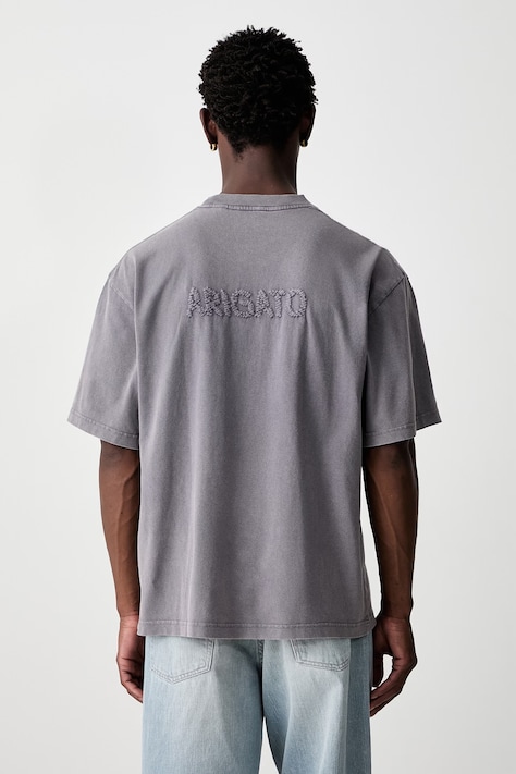 Axel Arigato Hayden Reverse T-shirt bawełniany męski szary A4198002