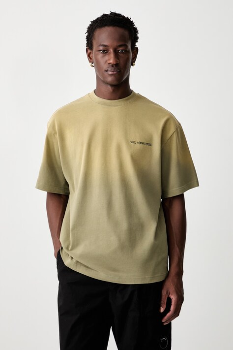 Axel Arigato T-shirt bawełniany męski zielony A3458004