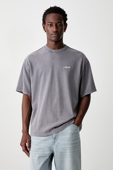 Axel Arigato T-shirt męski bawełniany szary A2681014