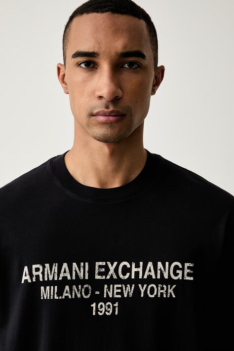 Armani Exchange T-shirt męski bawełniany szary XM003404 AF16283