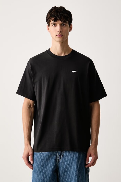 Vans tričko pánske bavlnené čierne VN0010FKBLK1