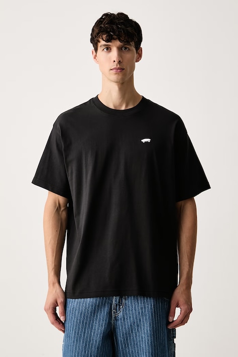 Vans T-shirt ανδρικό βαμβακερό μαύρο VN0010FKBLK1