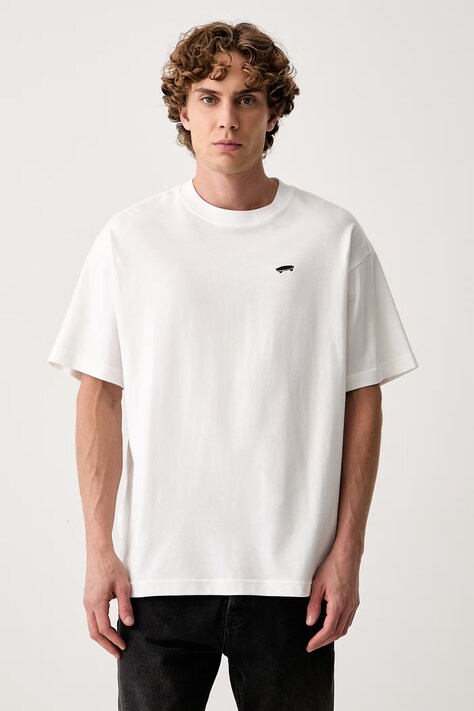 Vans T-shirt męski bawełniany biały VN0010FKWHT1