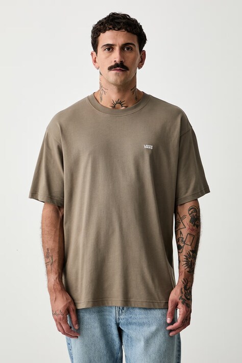 Vans T-shirt męski bawełniany beżowy VN0010FF9JC1