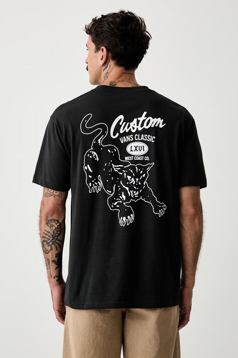 Vans tričko pánské bavlněné černé VN000X2SBLK1