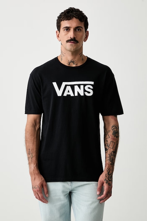 Vans majica za muškarce od pamuka crna VN000KMZY281