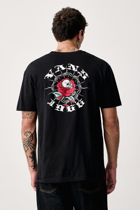 Vans T-shirt ανδρικό βαμβακερό μαύρο VN000XT3BLK1