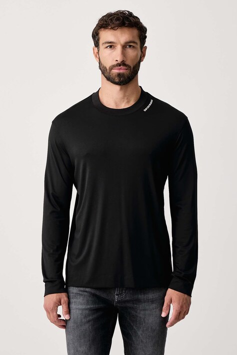 Emporio Armani Longsleeve męski z modalem czarny EM006771 AF13721