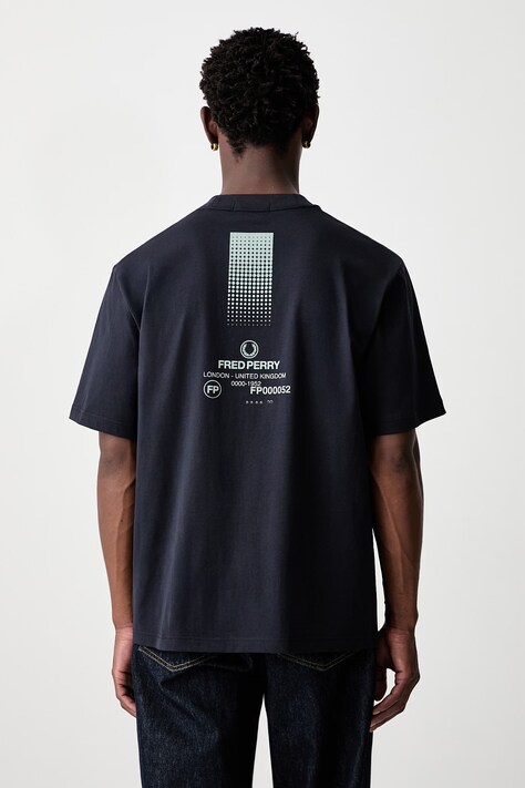Fred Perry T-shirt męski bawełniany granatowy M3413