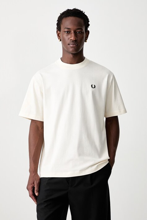 Fred Perry T-shirt męski bawełniany beżowy M3491