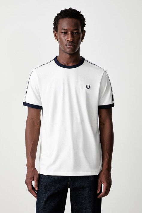 Fred Perry T-shirt męski bawełniany biały M4620