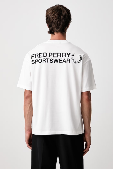 Fred Perry T-shirt męski bawełniany biały M3416