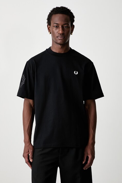 Fred Perry T-shirt męski bawełniany czarny M3491