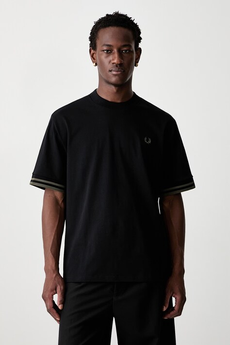 Fred Perry T-shirt męski bawełniany czarny M3484