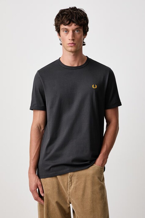 Fred Perry T-shirt męski bawełniany szary M3519