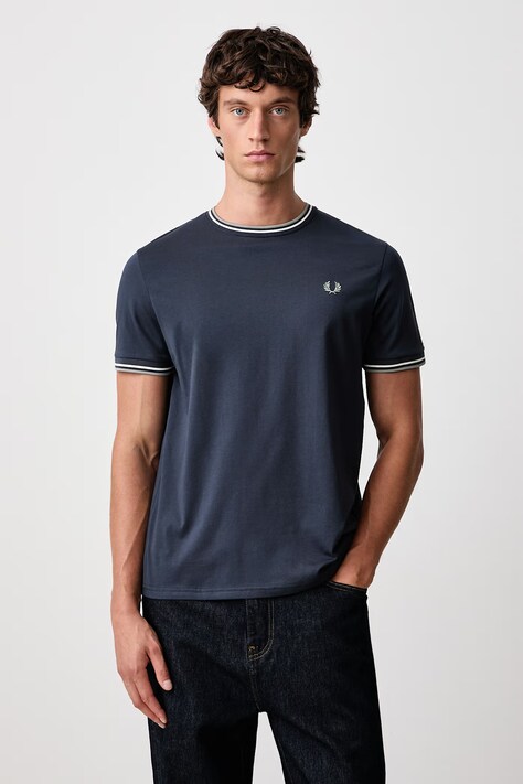 Fred Perry T-shirt męski bawełniany granatowy M1588V