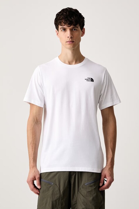 The North Face T-shirt ανδρικό με βαμβάκι Vertical Regular λευκό NF0A8JPPFN41