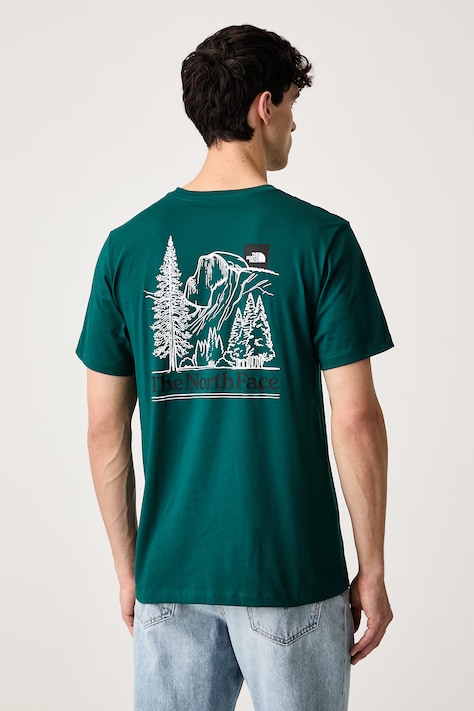 The North Face T-shirt męski z bawełną Monte zielony NF0A8JAVN4J1