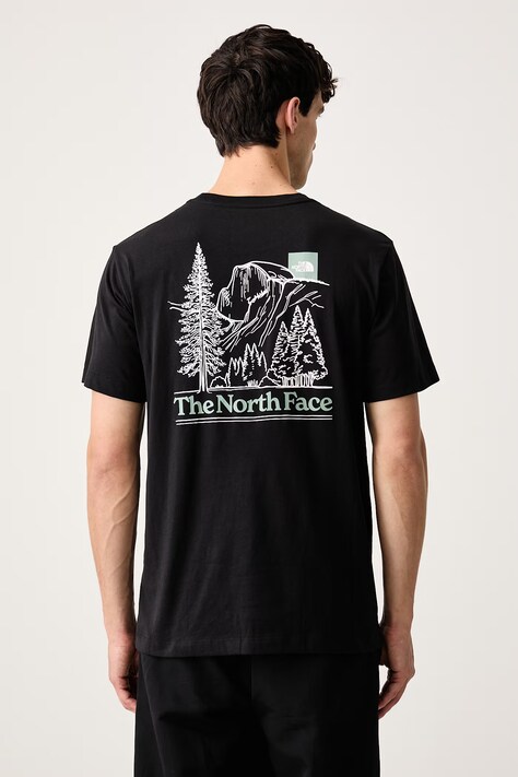 The North Face T-shirt ανδρικό με βαμβάκι Monte μαύρο NF0A8JAVJK31