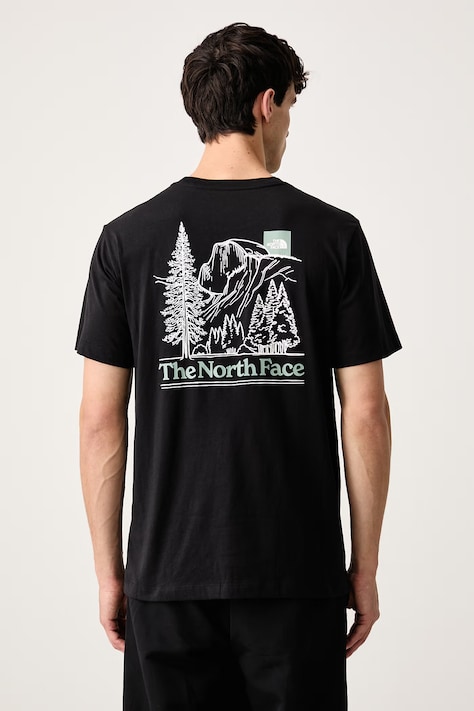 The North Face T-shirt ανδρικό με βαμβάκι Monte μαύρο NF0A8JAVJK31