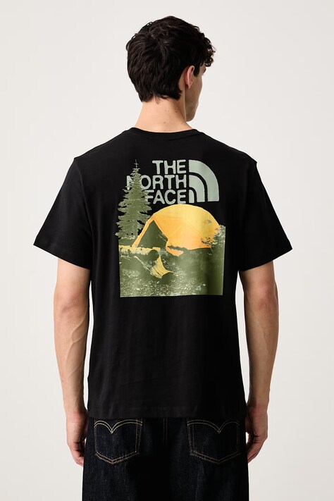 The North Face Majica za muškarce od pamuka Pitch a tent Relaxed crna NF0A8H59JK31