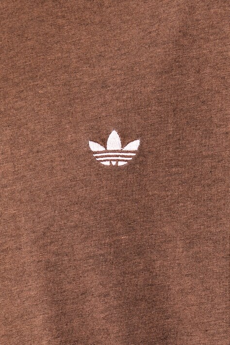 adidas Originals T-shirt ανδρικό βαμβακερό Trefoil Essentials καφέ KY5382
