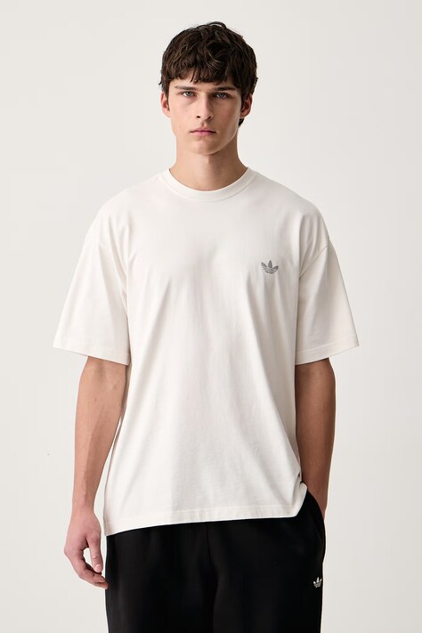 adidas Originals Ανδρικά βαμβακερά Trefoil Essentials Spacer λευκά KX9137