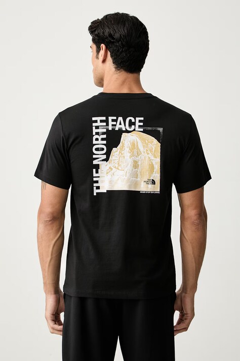 The North Face kratka majica moška z bombažem GRAPHIC črna NF0A8GV0JK31