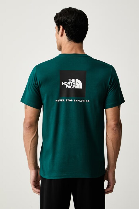The North Face T-shirt męski z bawełną EVOLUTION zielony NF0A8B6KN4J1