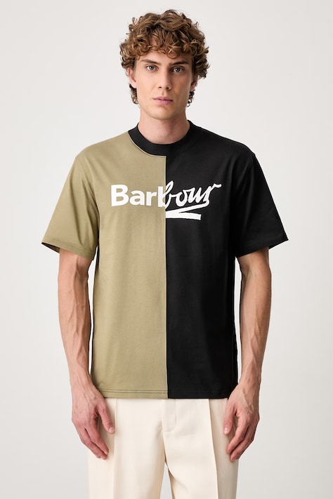 Barbour Mash Up T-shirt bawełniany męski czarny MTS1694BK31