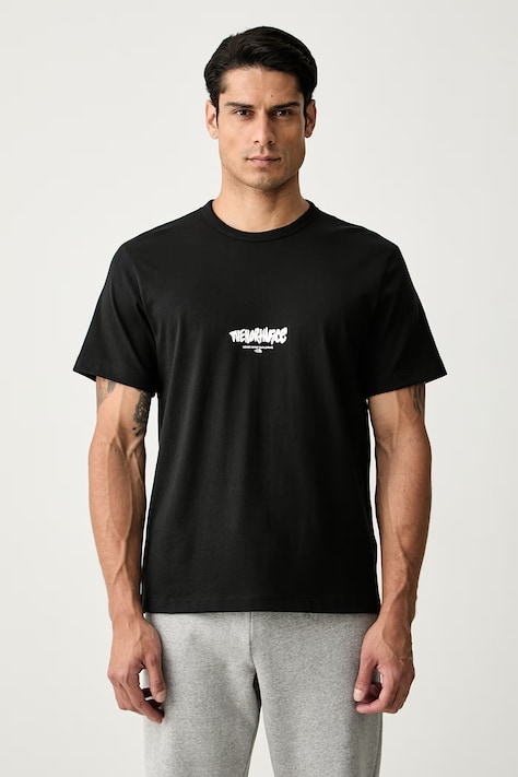 The North Face T-shirt męski bawełniany Relaxed czarny NF0A8JA6JK31